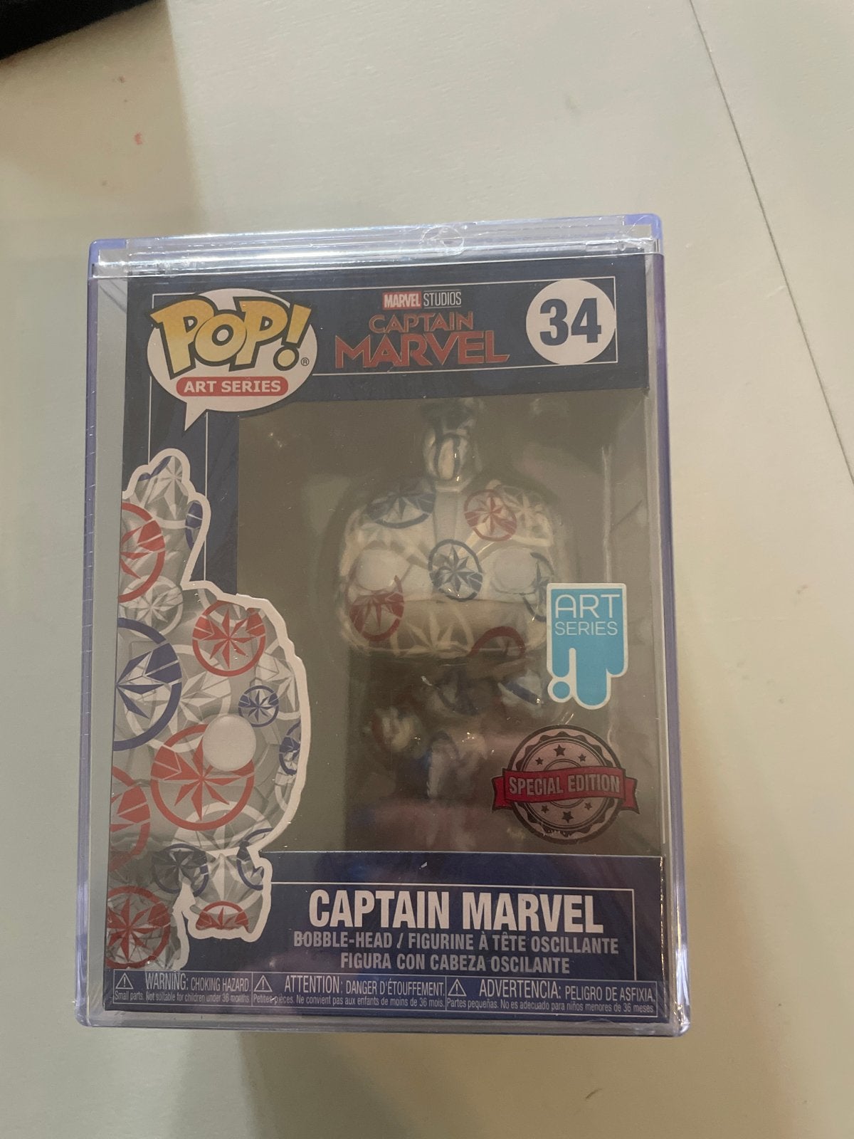 Funko Pop! Captain Marvel Art Series #34 Special Edition, Ophalen of Verzenden, Nieuw