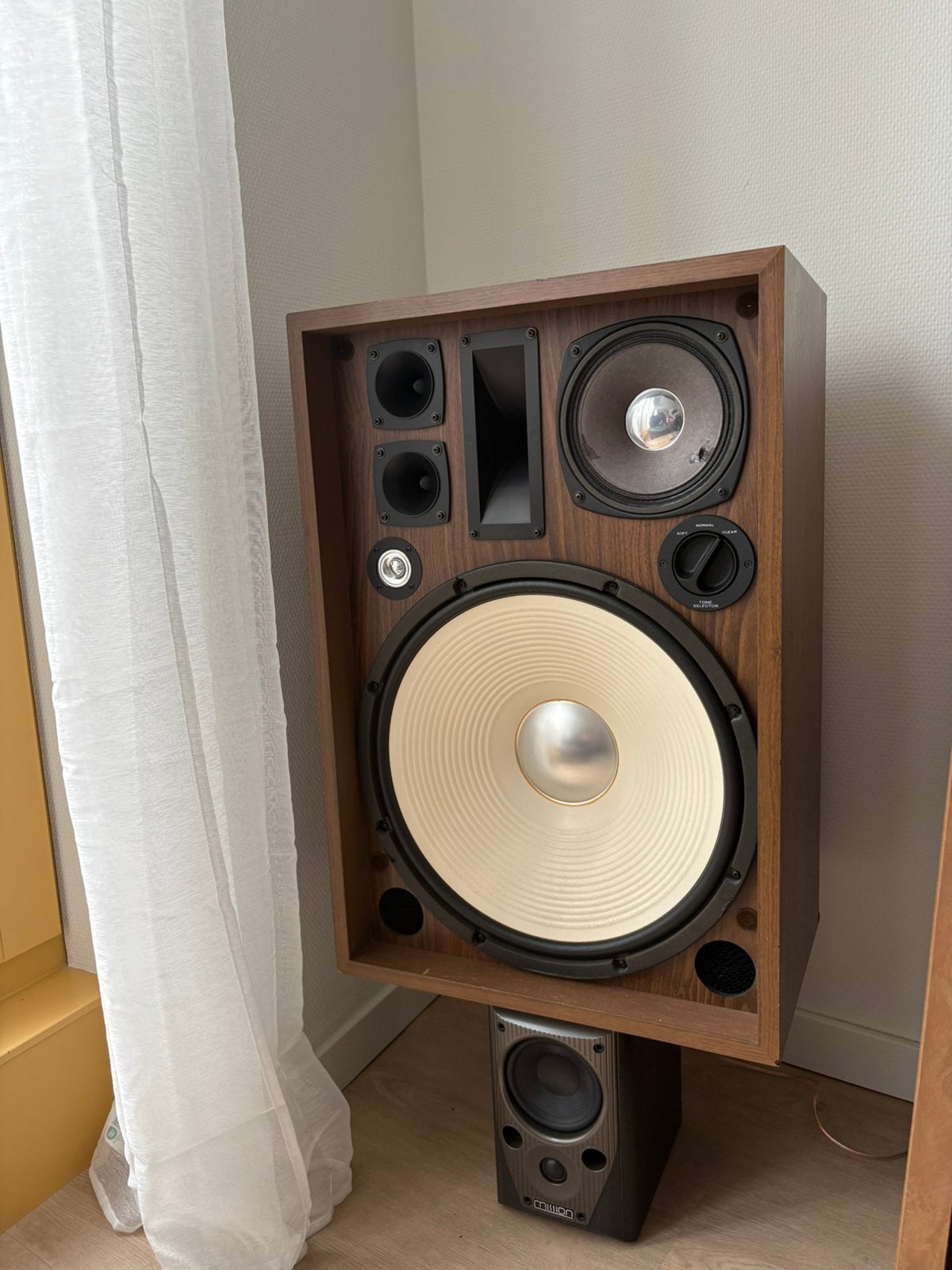Vintage Kenwood KL-888D ‘Japanse Kabuki’, Zo goed als nieuw, 120 watt of meer, Front, Rear of Stereo speakers, Ophalen