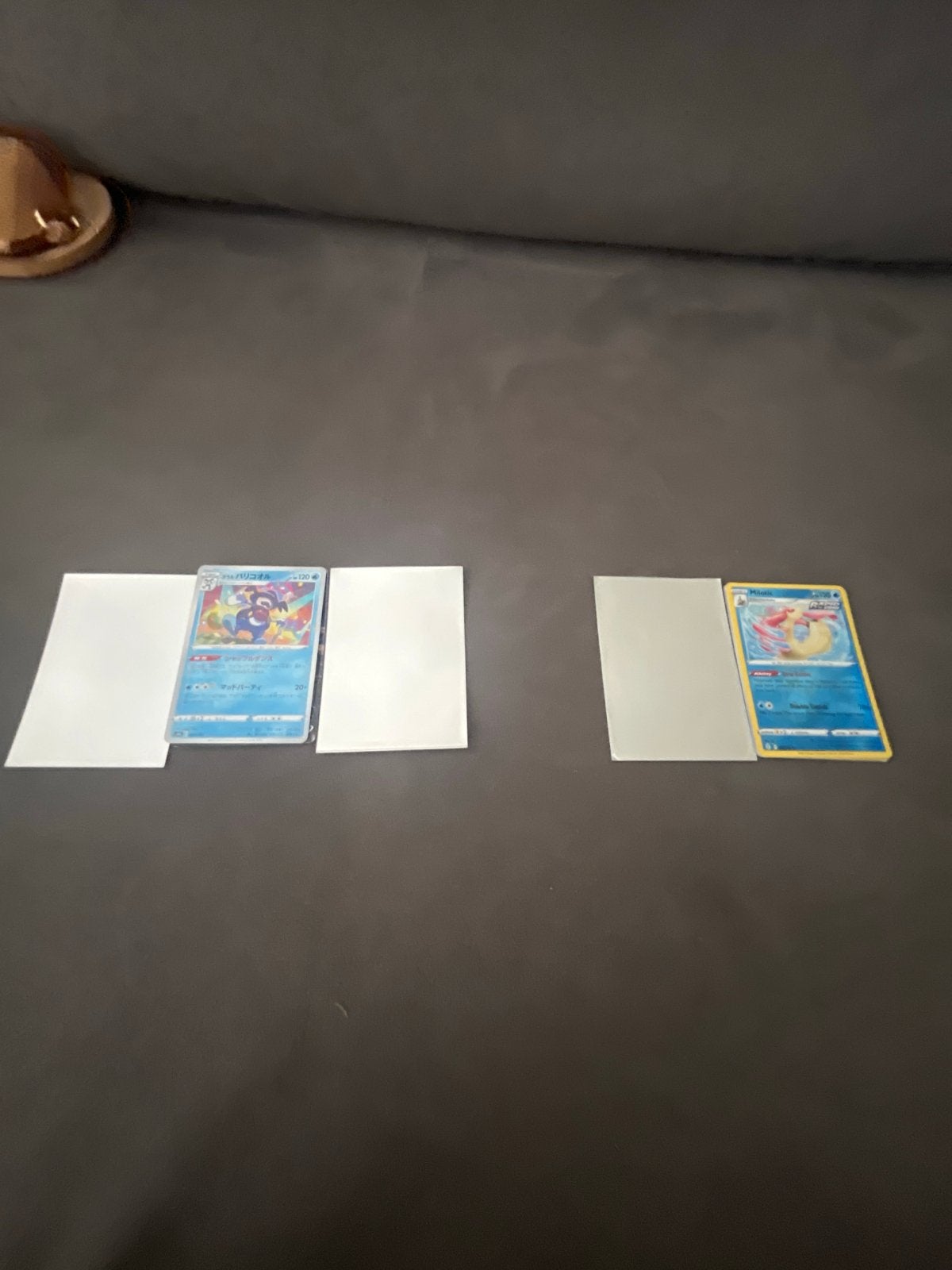 Pokémon Kaarten: Zacian V, Milotic, en diverse waterkaarten, Ophalen of Verzenden, Zo goed als nieuw, Meerdere kaarten