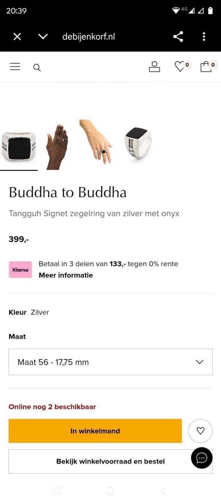 MASSIEVE BUDDHA TO BUDDHA ZILVEREN 925 RING  26.2 GRAM, Ophalen of Verzenden