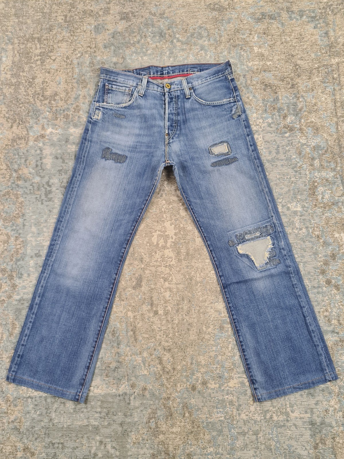 Levi's 542 W33 L32 Straight 100% katoen Bronno3332 Blauw, Blauw, Levi Strauss Nederland, Ophalen of Verzenden, Zo goed als nieuw