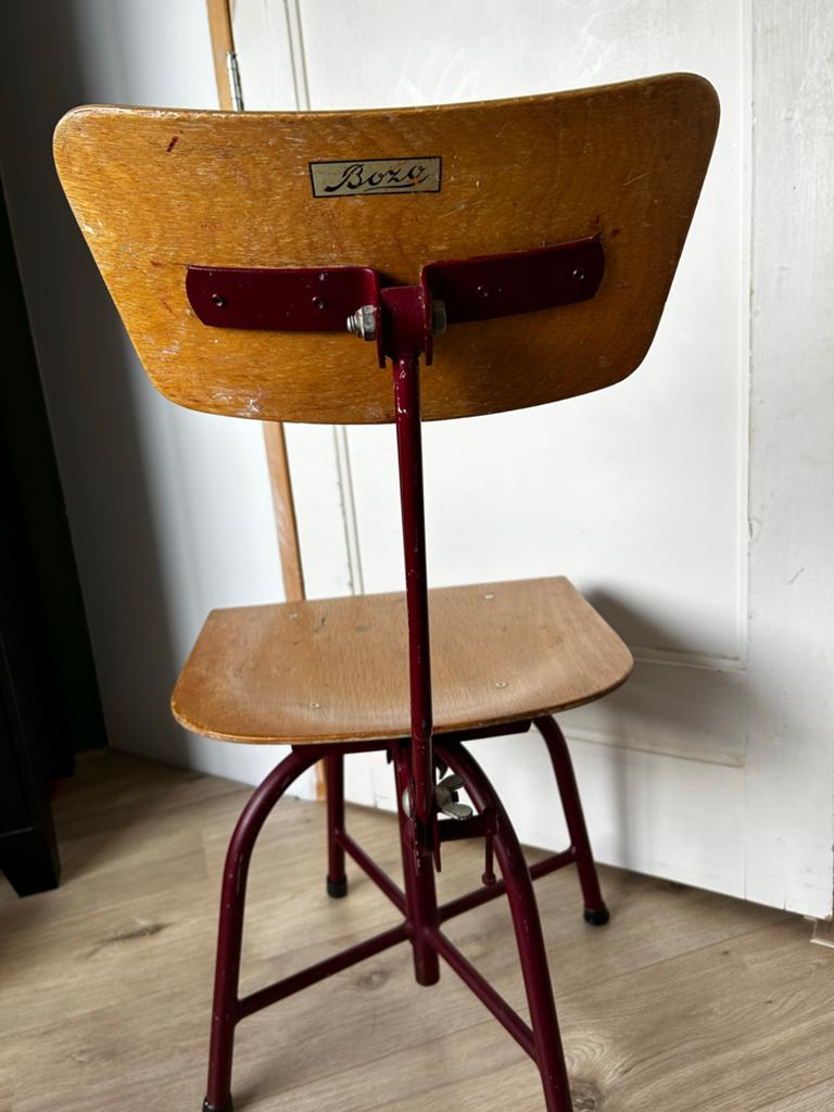 Vintage Bozo tekenstoel - In hoogte verstelbaar, Ophalen