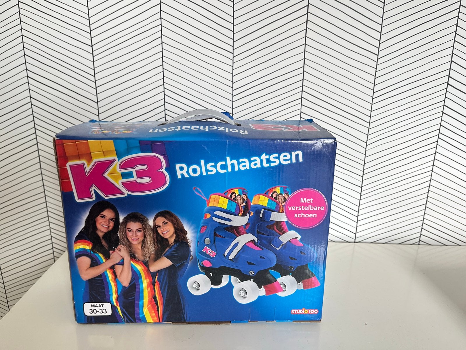 K3 rolschaatsen, verstelbaar, maat 30-33, Kinderen en Baby's, Speelgoed | Buiten | Rolschaatsen, Ophalen of Verzenden, Verstelbaar