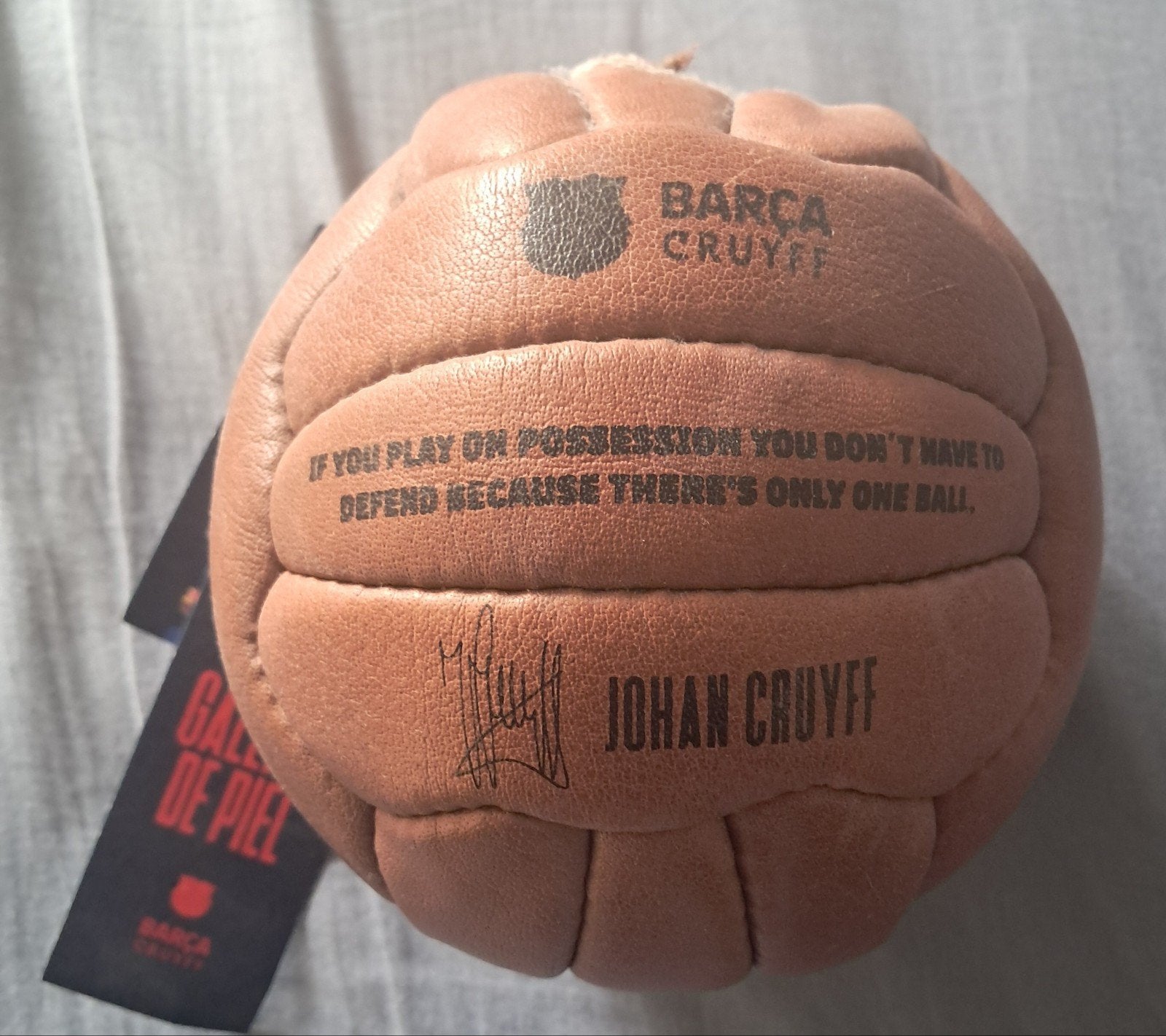 Leren mini voetbal - Barça Cruyff editie, Verzamelen, Ophalen of Verzenden, Nieuw