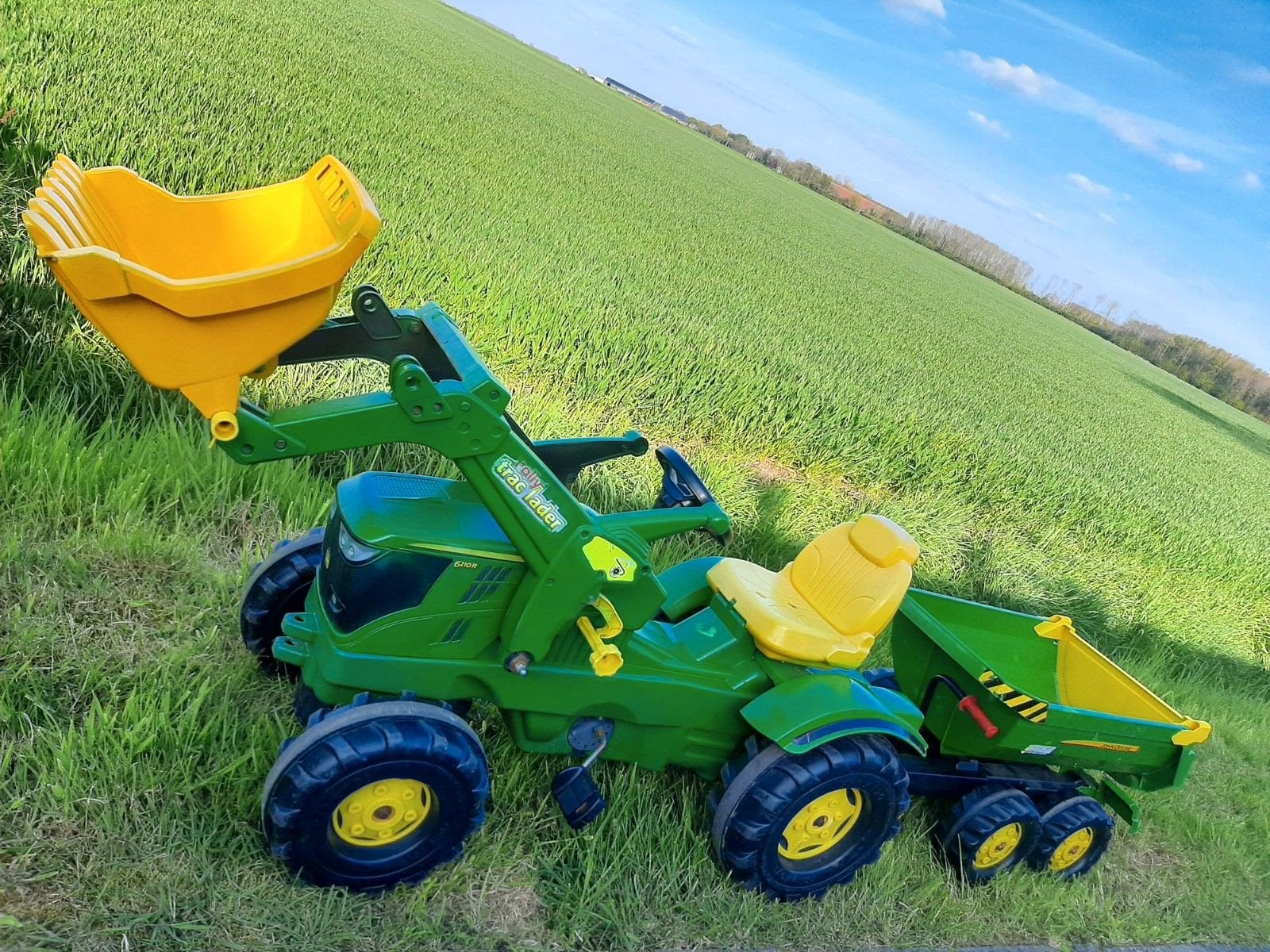 Traptrekker  JohnDeere 6210 r, Ophalen, Zo goed als nieuw, Overige merken