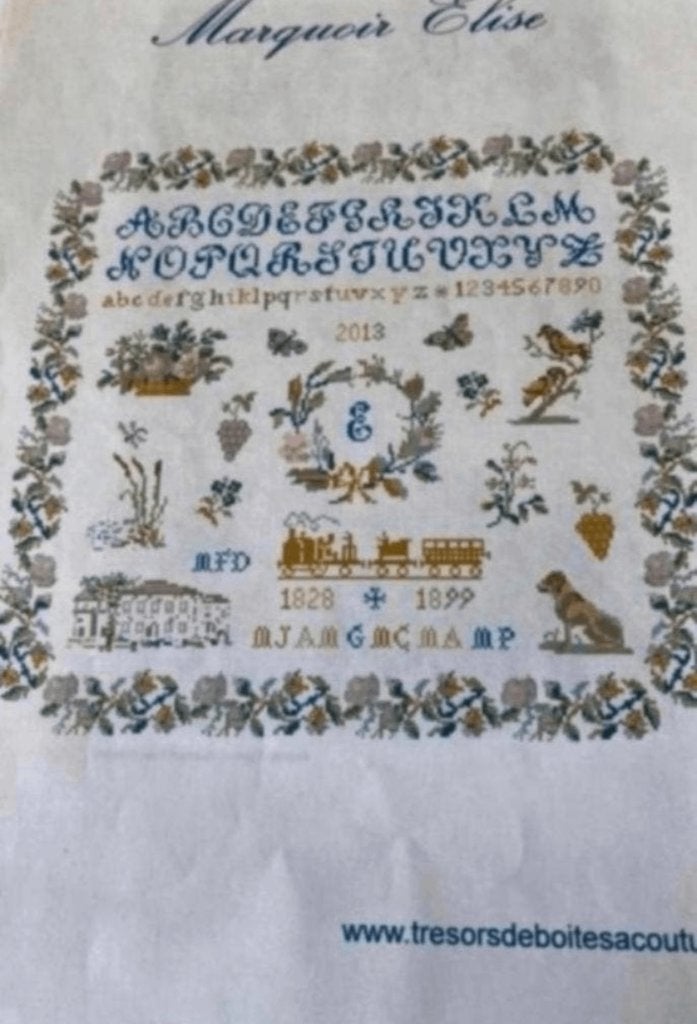 BORDUURPATROON MARQUOIR ELISE BIJZONDERE VINTAGE, Verzenden, Zo goed als nieuw, Handborduren, Patroon