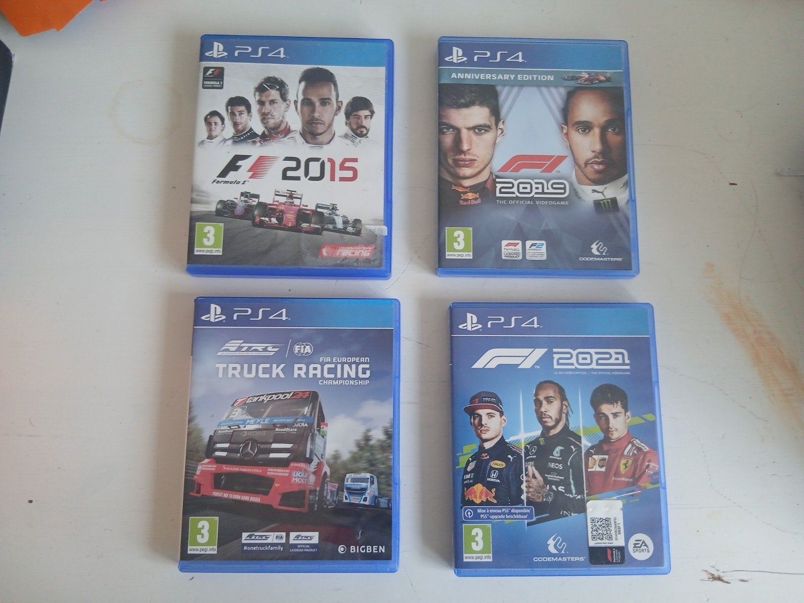 F1 Games (F1 2015, F1 2019, F1 2021) & Truck Racing PS4, Gebruikt, 1 speler, Racen en Vliegen, Ophalen of Verzenden
