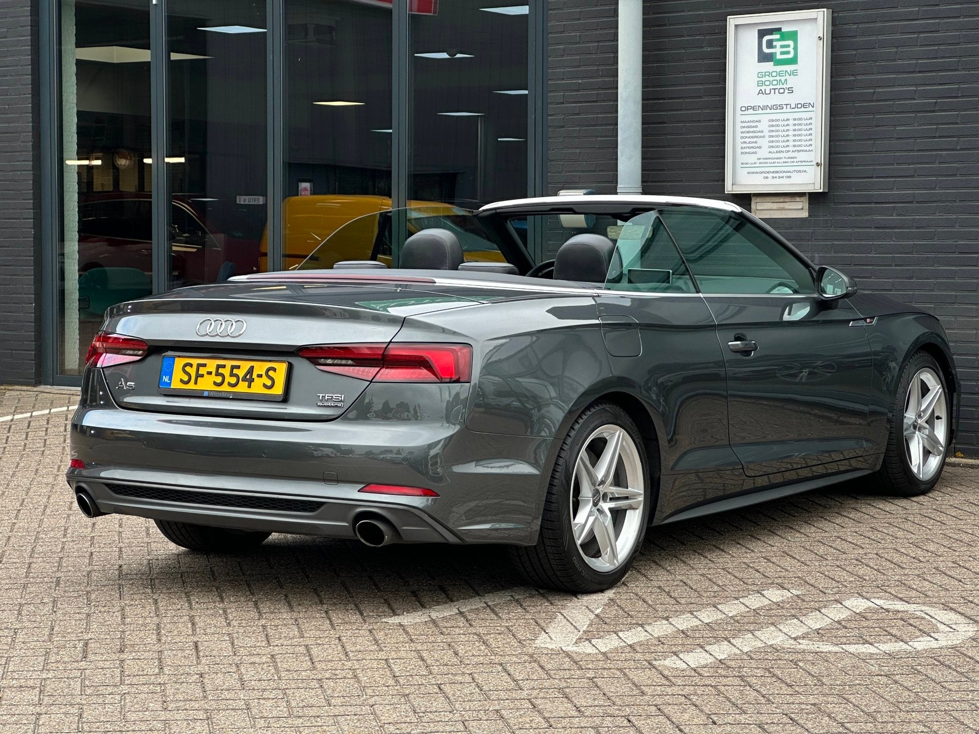 Audi A5 Cabriolet 2.0 TFSI MHEV Sport Pro Line/2E EIG/LEDER/, Auto's, Audi, Automaat, Dealer onderhouden, 15 km/l, Gebruikt