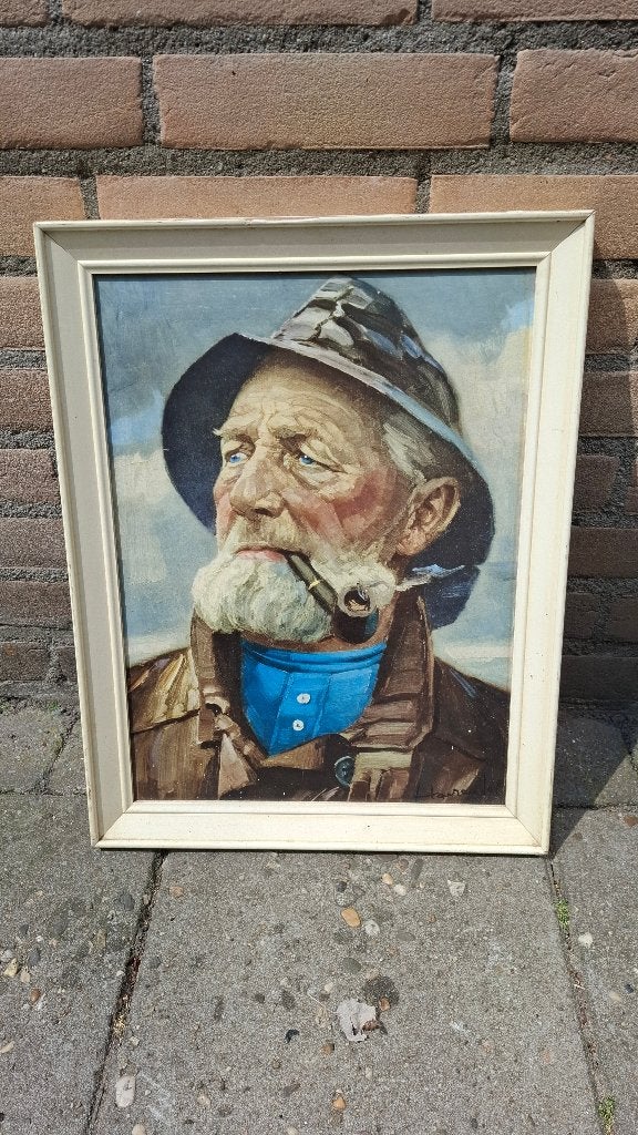 schilderij De Rokende Visser, Ophalen
