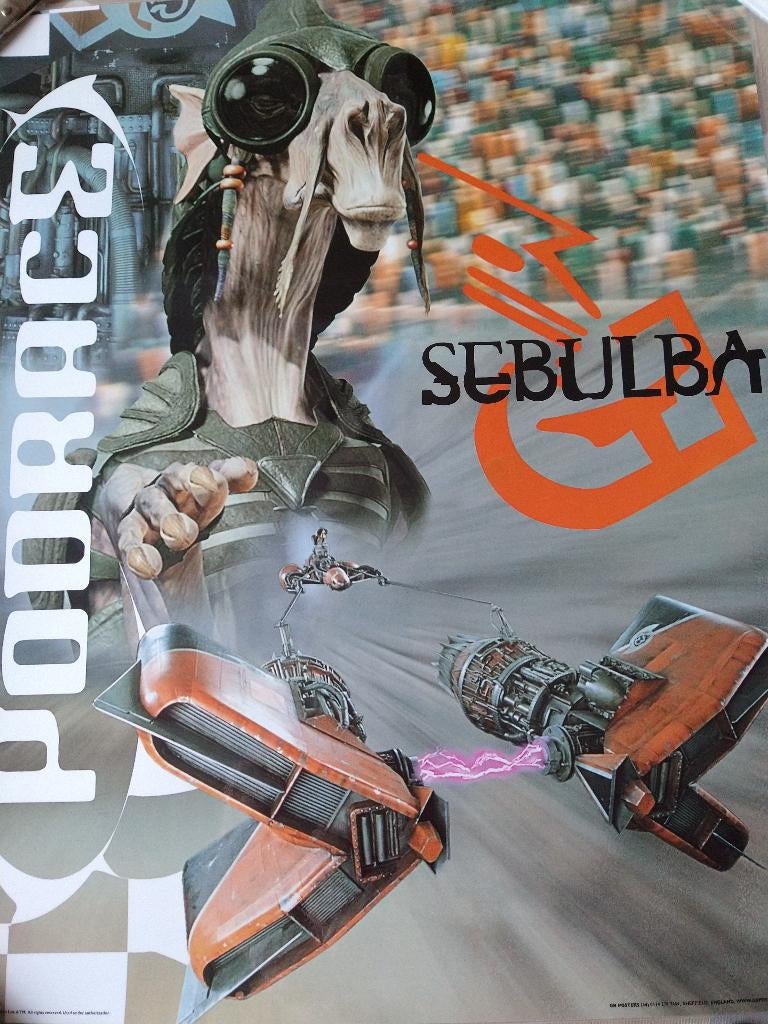 Star Wars poster SEBULBA, Verzamelen, Star Wars, Ophalen of Verzenden, Boek of Poster