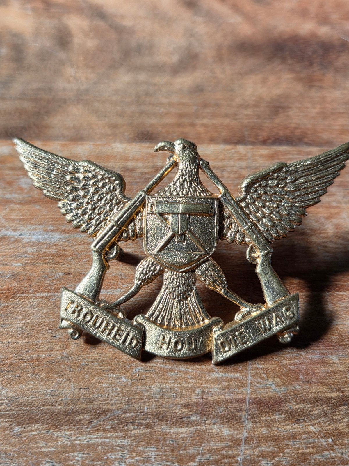 Baret embleem zuid Afrika, Ophalen of Verzenden, Landmacht, Overige gebieden, Embleem of Badge
