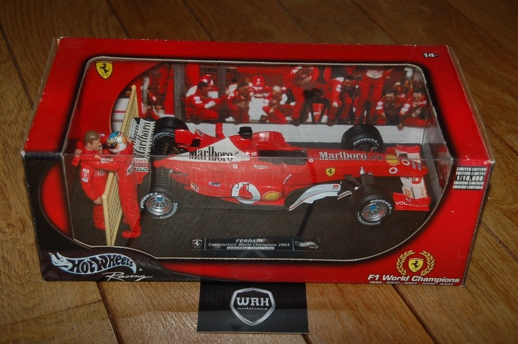 FERRARI F1 2003 CONSTRUCTOR CHAMPION Marlboro Hotwheels WRH, Verzenden, Zo goed als nieuw, Auto, Hot Wheels