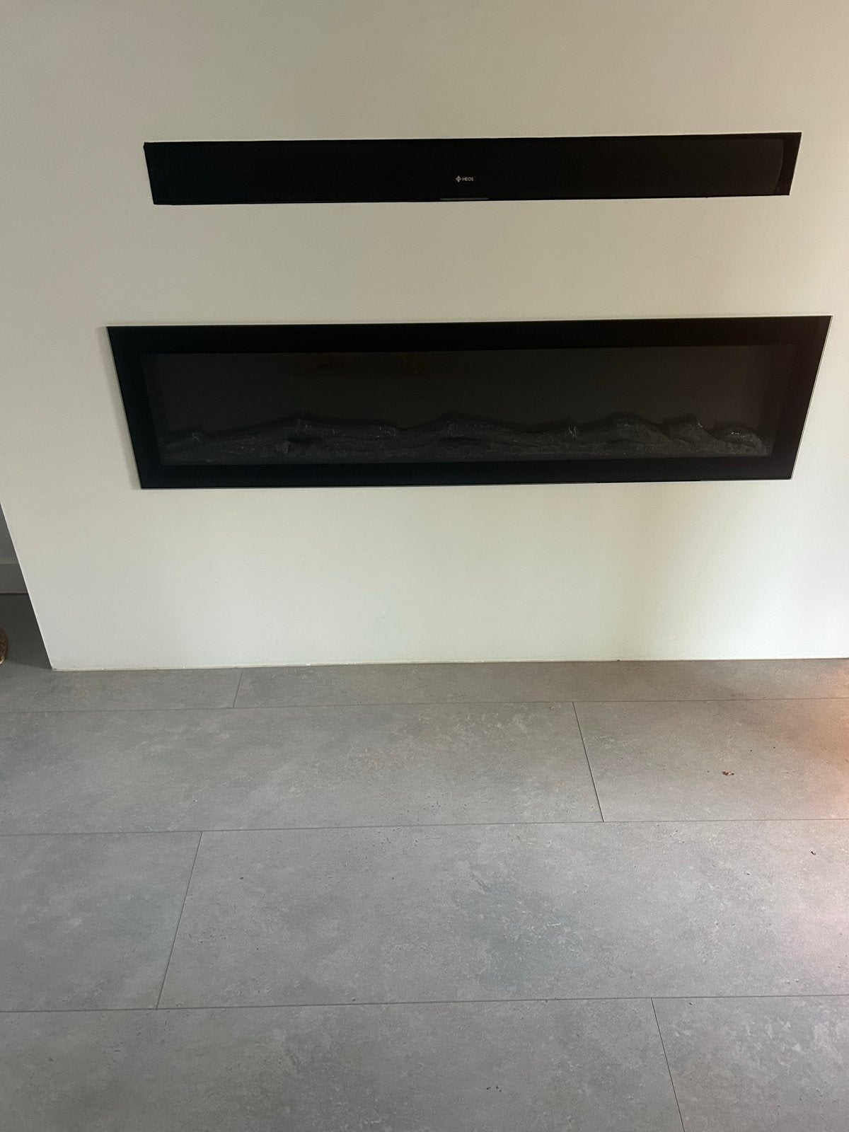 Moderne elektrische inbouwhaard met sfeervolle vlammen, Ophalen, Zo goed als nieuw, Inbouwhaard, Elektrische haard