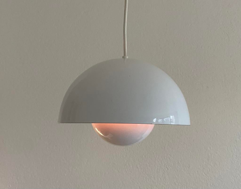 Vintage Verner Panton Flowerpot hanglamp 2X, Space-age, Ophalen of Verzenden, Nvt, Metaal