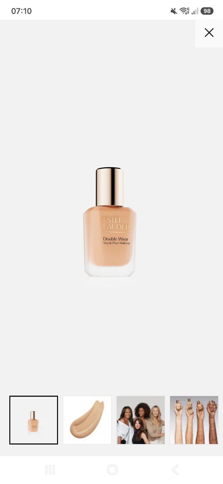 Estée Lauder Double Wear Foundation 2W1 Dawn, Overige kleuren, Gehele gezicht, Ophalen of Verzenden, Zo goed als nieuw