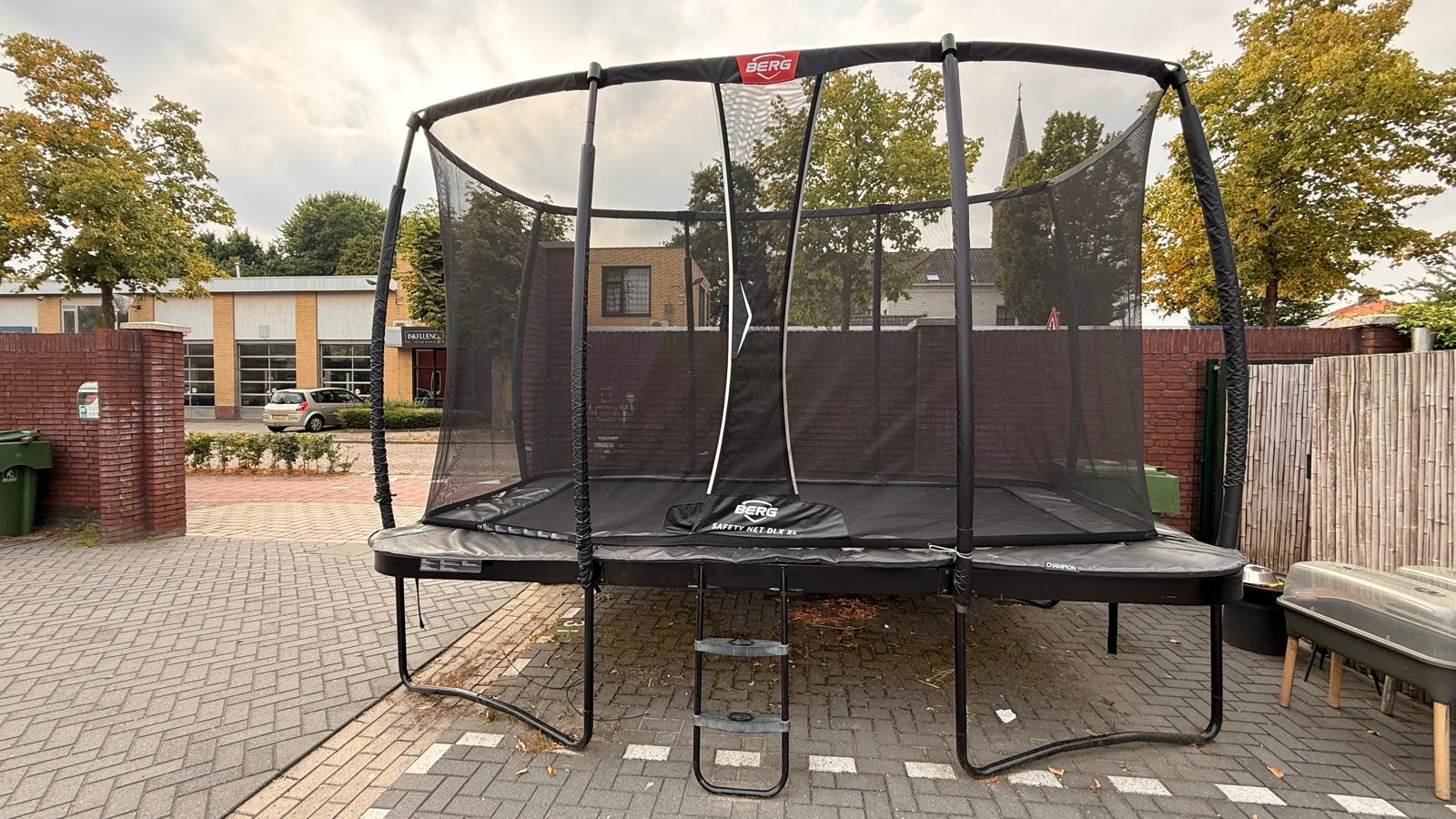BERG Ultim champion XL 410 Trampoline, Ophalen, Gebruikt
