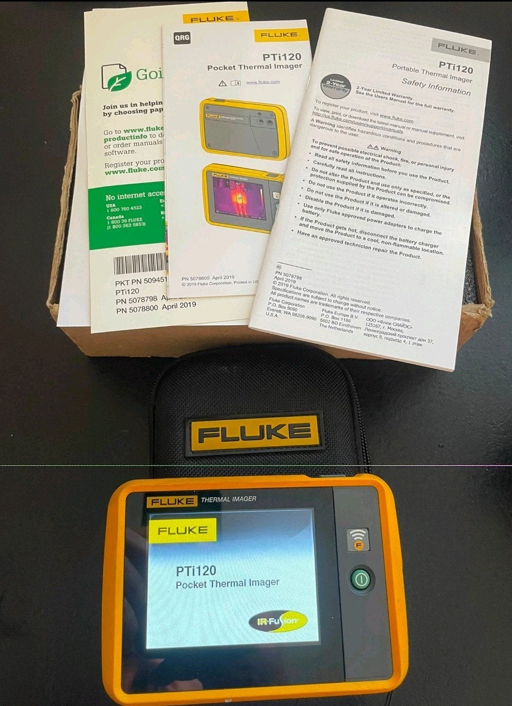 Fluke PTi 120 warmtebeeld camera., Ophalen of Verzenden, Zo goed als nieuw, Temperatuur