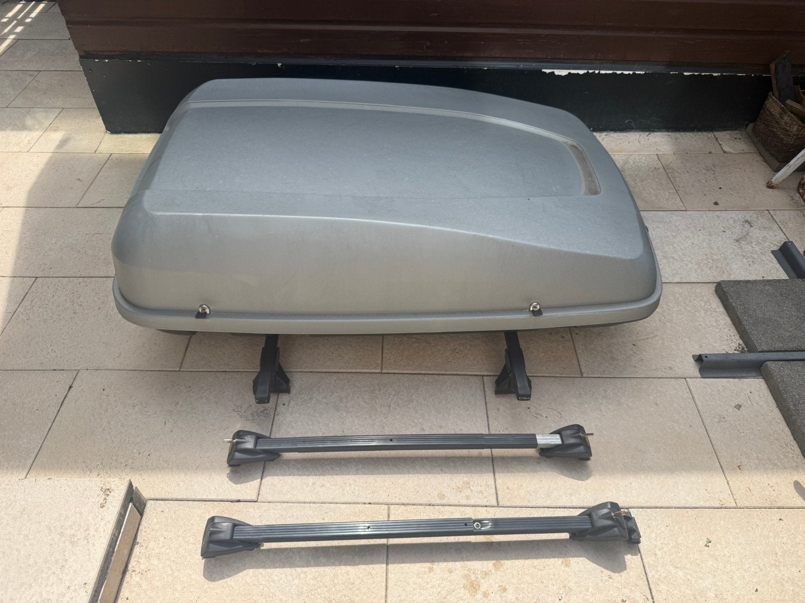 Karrite dakkoffer + dakdragers – Compleet – Zeer nette staat, Auto diversen, Dakkoffers, Ophalen of Verzenden, Zo goed als nieuw