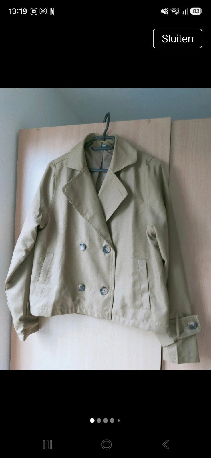 trenchcoat groen Maat M, Maat 38/40 (M), Zeeman, Nieuw, Ophalen of Verzenden