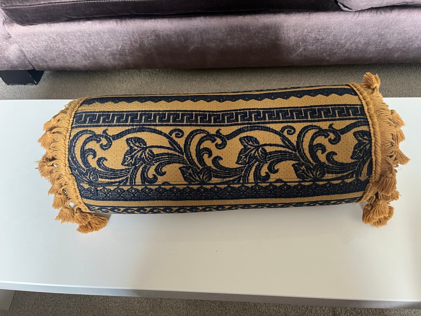 Decoratieve rolkussens met kwastjes, set van 2, Ophalen, Overige merken, Meerkleurig, Met print