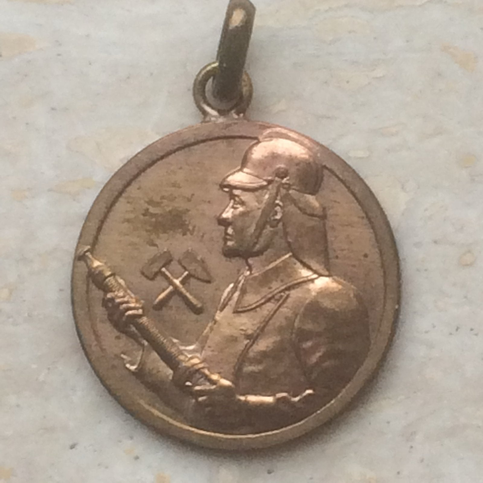 Trouwe dienst medaille Brandweer Staatsmijnen, Ophalen of Verzenden, Overige materialen, Nederland