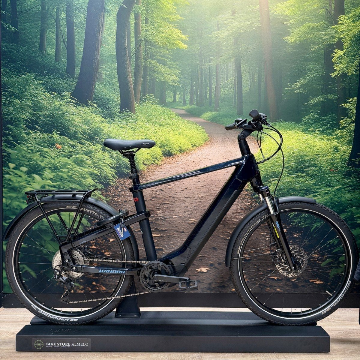 Winora Yakun 10 Heren zwart 55cm, Gebruikt, -, -, -