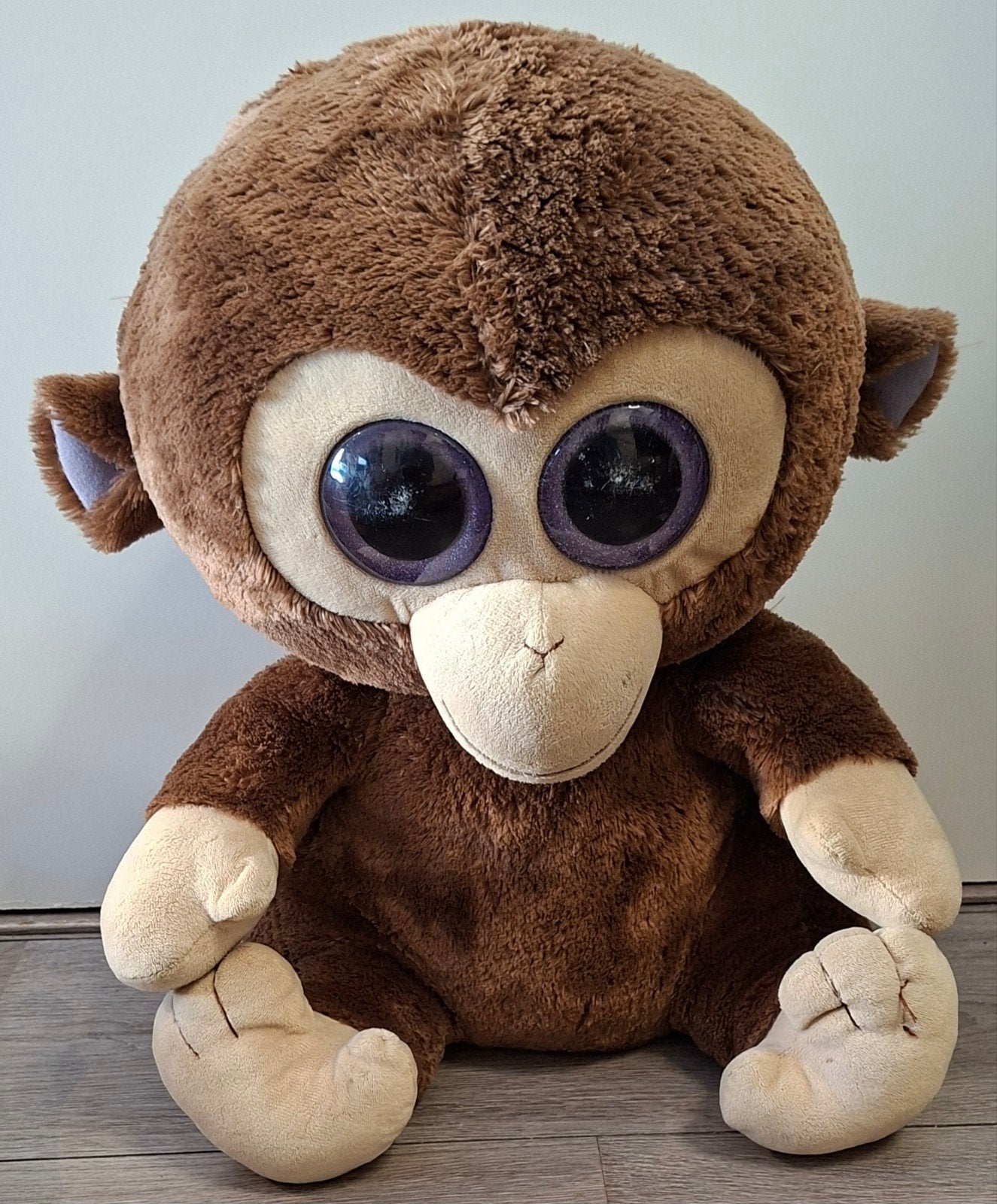 ty beanie boo aap Coconut 42 cm, Overige karakters, Overige typen, Ophalen of Verzenden, Zo goed als nieuw