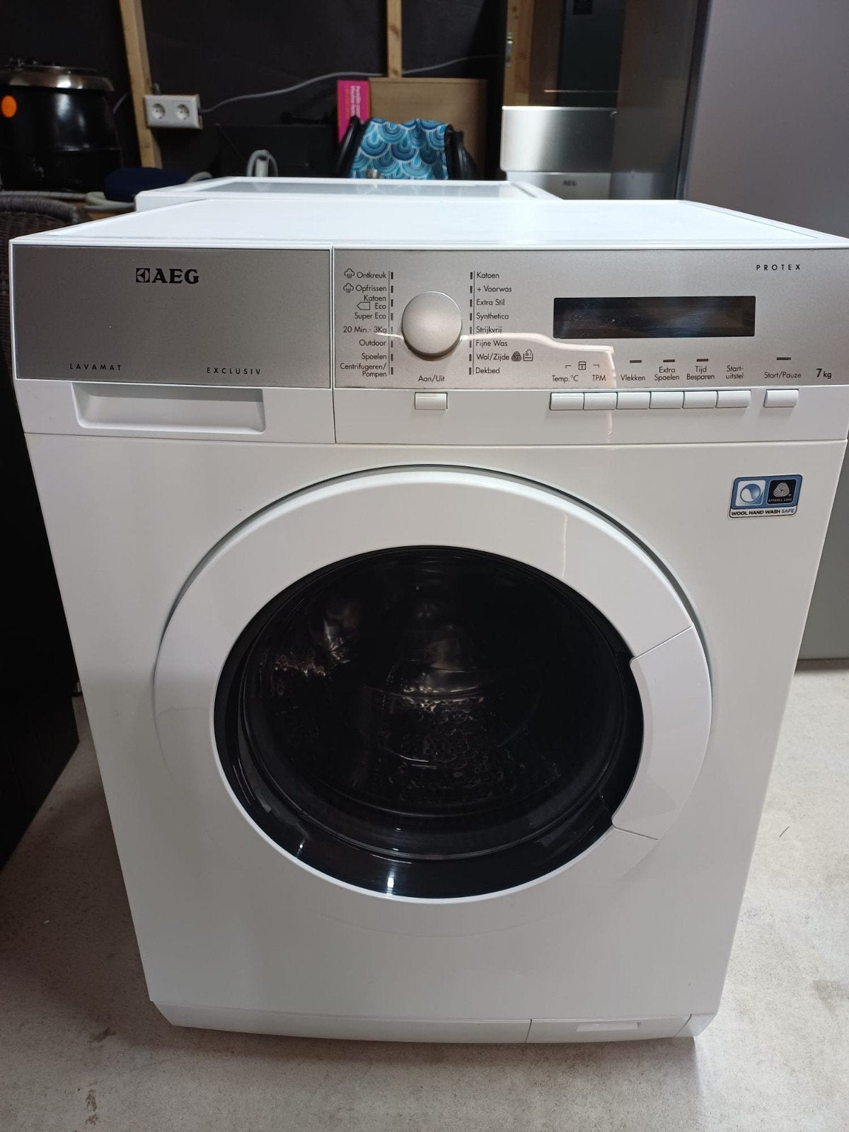 aeg wasmachine, Ophalen, Zo goed als nieuw, 85 tot 90 cm, 1200 tot 1600 toeren