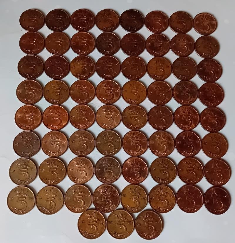 67 Stuks koperen stuivers julian, Ophalen of Verzenden, Nederland, Munten