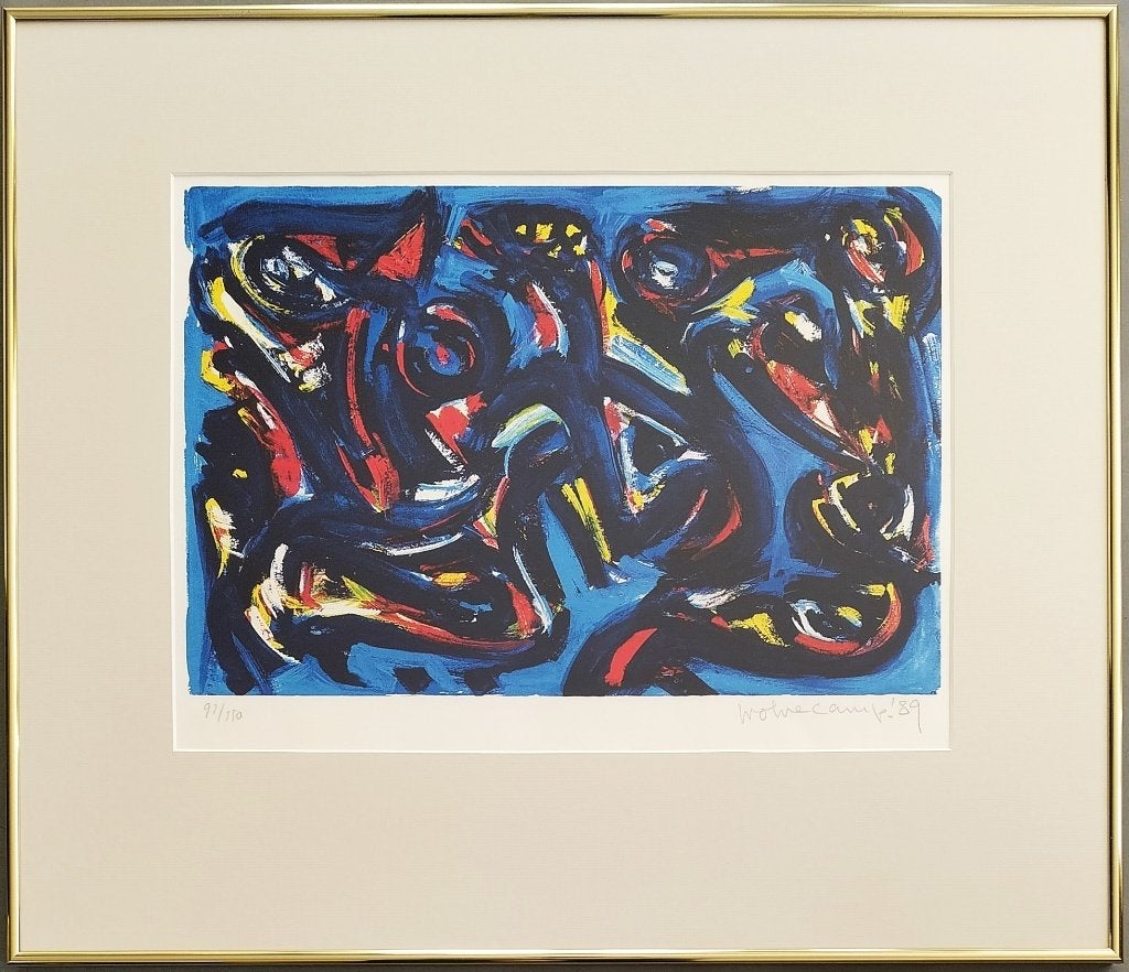 Theo Wolvecamp – ingelijste gesigneerde litho, Ophalen