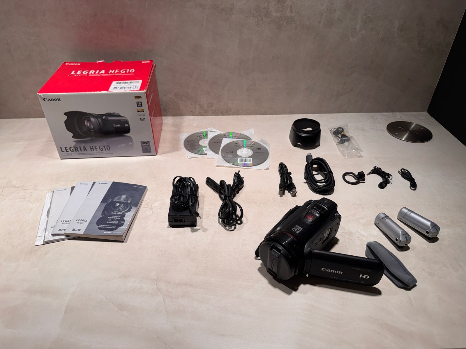 Canon Legria HF G10 Full HD Camcorder met accessoires, Ophalen, Canon, Overige soorten, Zo goed als nieuw