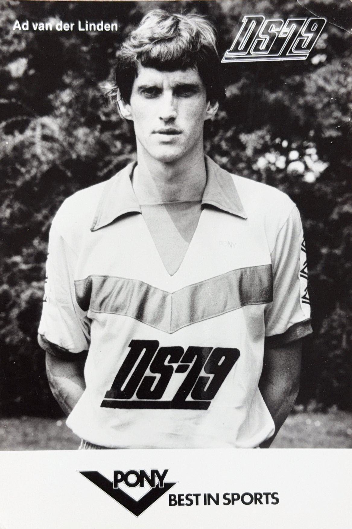 Spelerskaart Ad van der Linden  - DS ‘79 - FC Dordrecht, Verzamelen, Verzenden, Zo goed als nieuw, Feyenoord, Spelerskaart