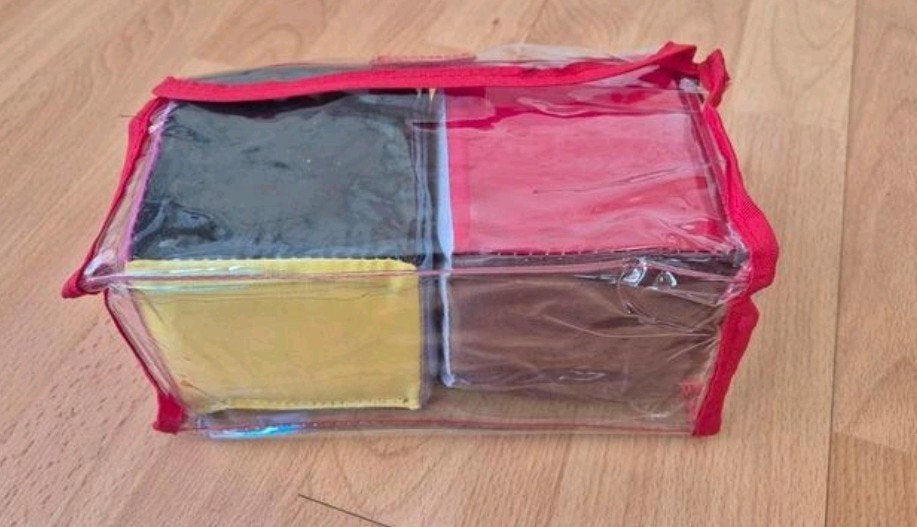 Nieuwe foam speelblokken baby, 6 kleuren, in tasje, Kinderen en Baby's, Speelgoed | Babyspeelgoed, Ophalen of Verzenden, Nieuw