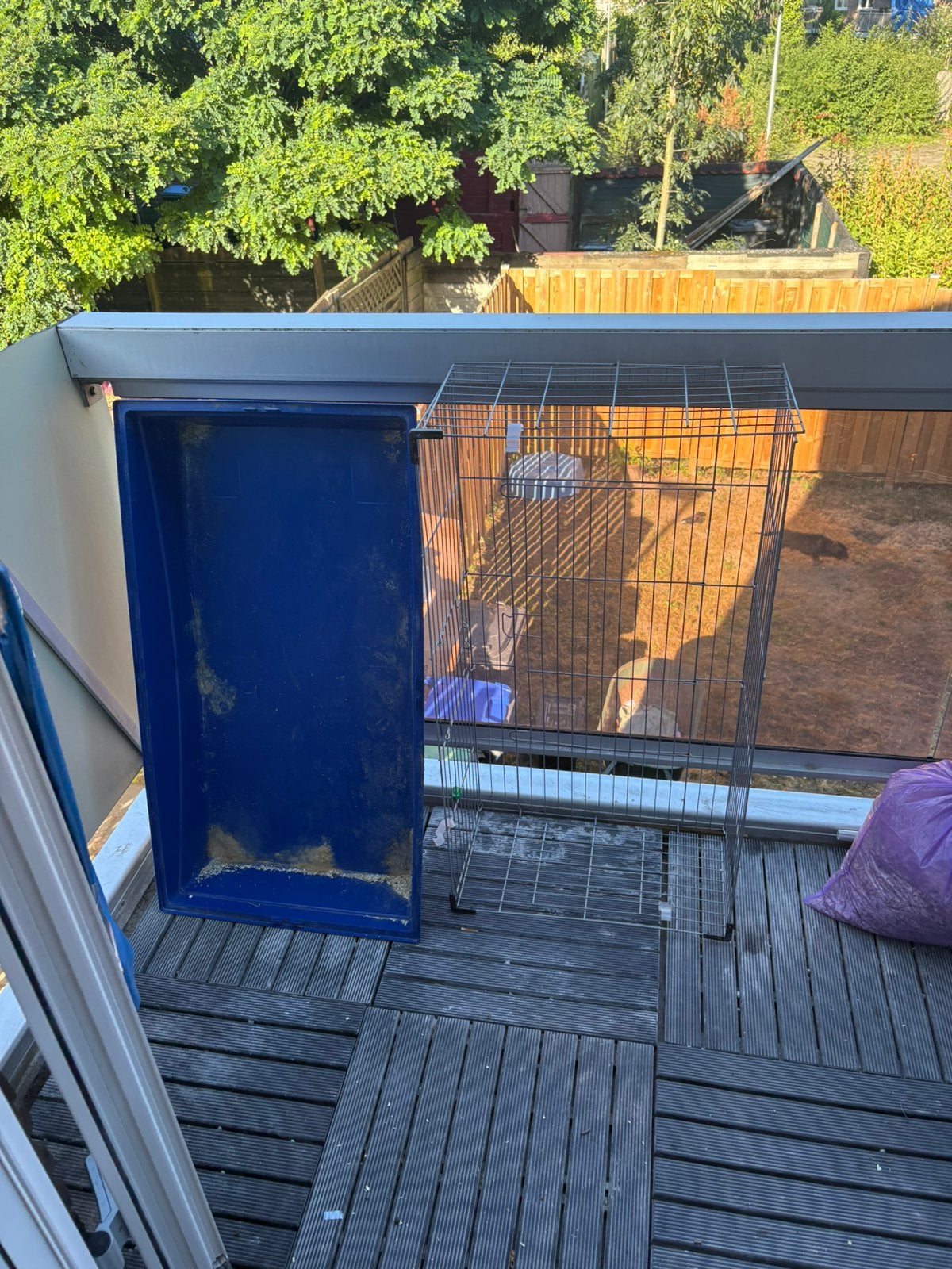 Konijnen kooi, Ophalen of Verzenden, Gebruikt, Minder dan 250 cm, Schuur