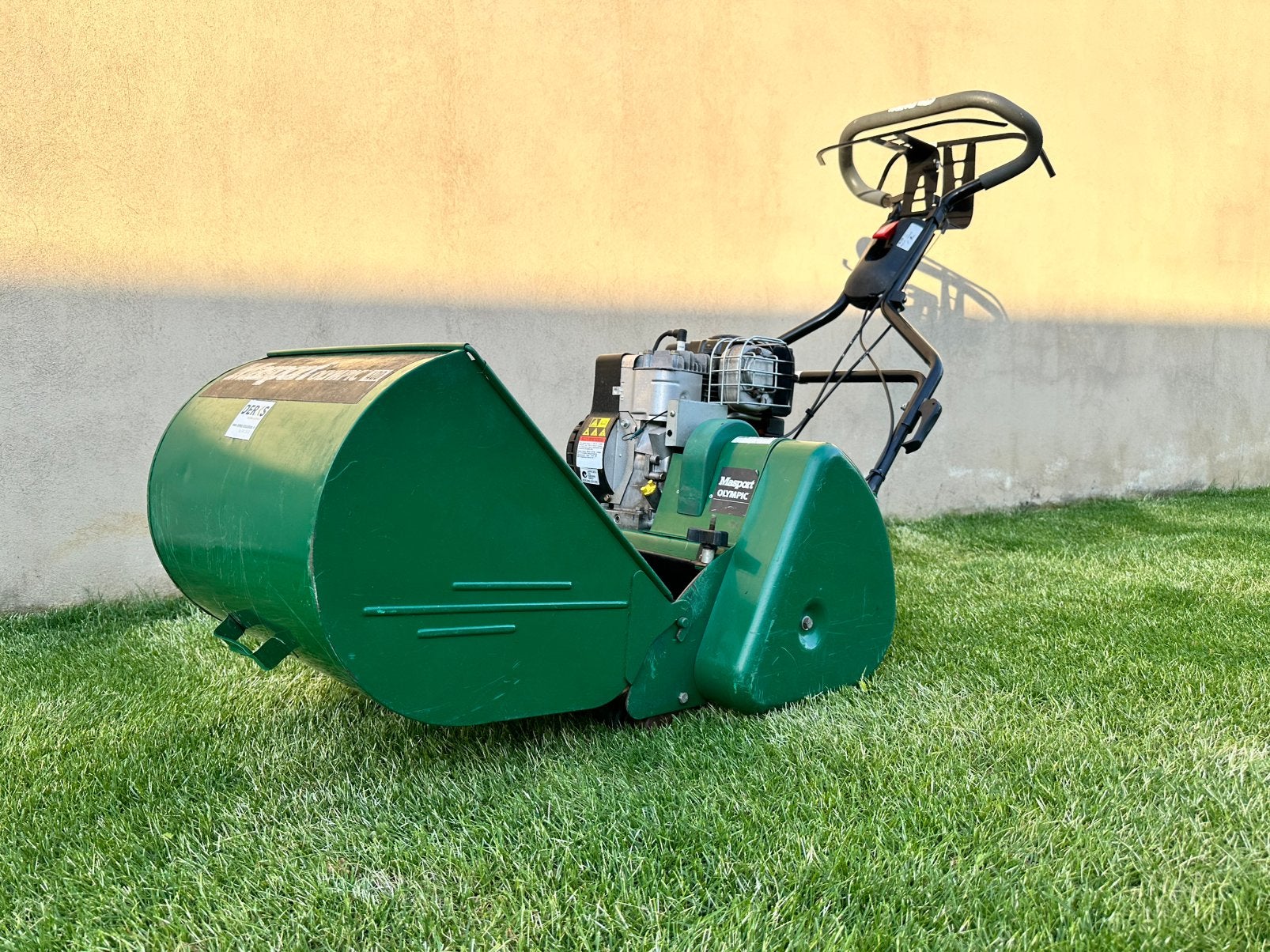 Masport Olympic 400 - Briggs & Stratton 475 - Kooimaaier, Tuin en Terras, Ophalen, Gebruikt, Opvangbak, Benzine-grasmaaier