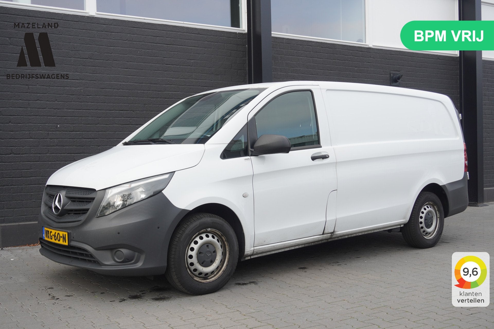 Mercedes-Benz Vito 116 CDI Lang EURO 6 - Airco - Navi - Crui, Gebruikt, 2000 kg, 1972 kg, Wit