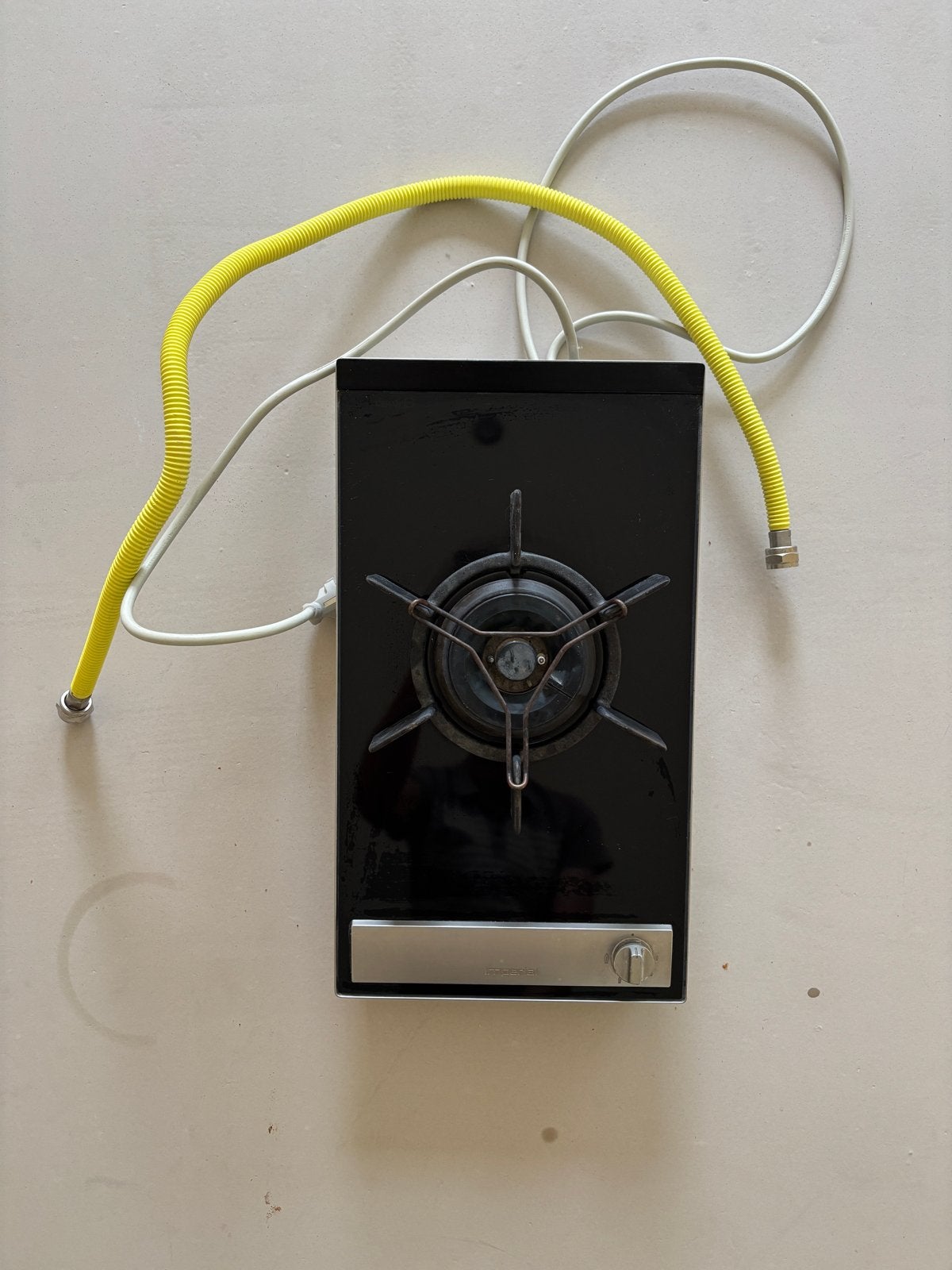 Imperial Gaskookplaat met elektrische ontsteking + gasslang, Gebruikt, 3 kookzones of minder, Ophalen of Verzenden, Inbouw