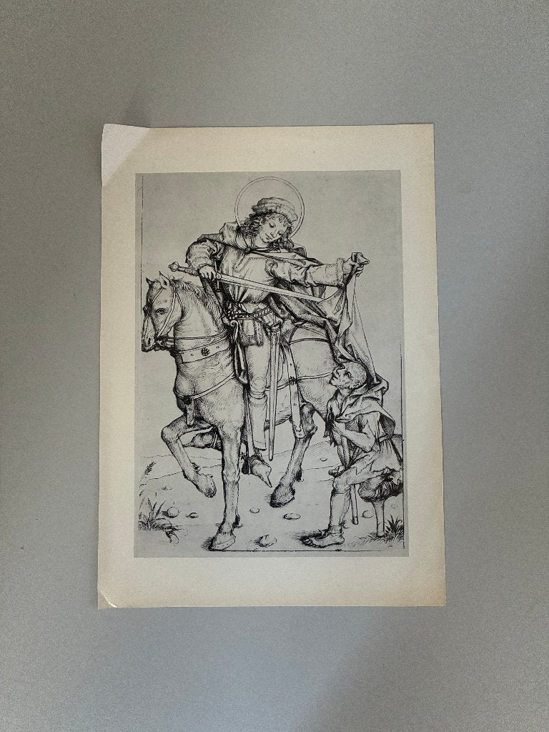 Reproduktie Sint Maarten te paard, Ophalen of Verzenden, Zo goed als nieuw