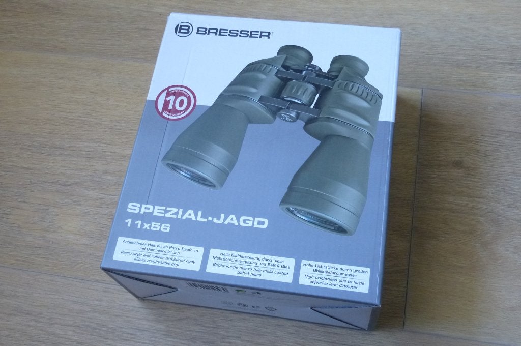 Bresser Special-Jagd  11x56  verrekijker  te koop, Gebruikt, 8 tot 12x, Nachtkijker, Porro (met knik)
