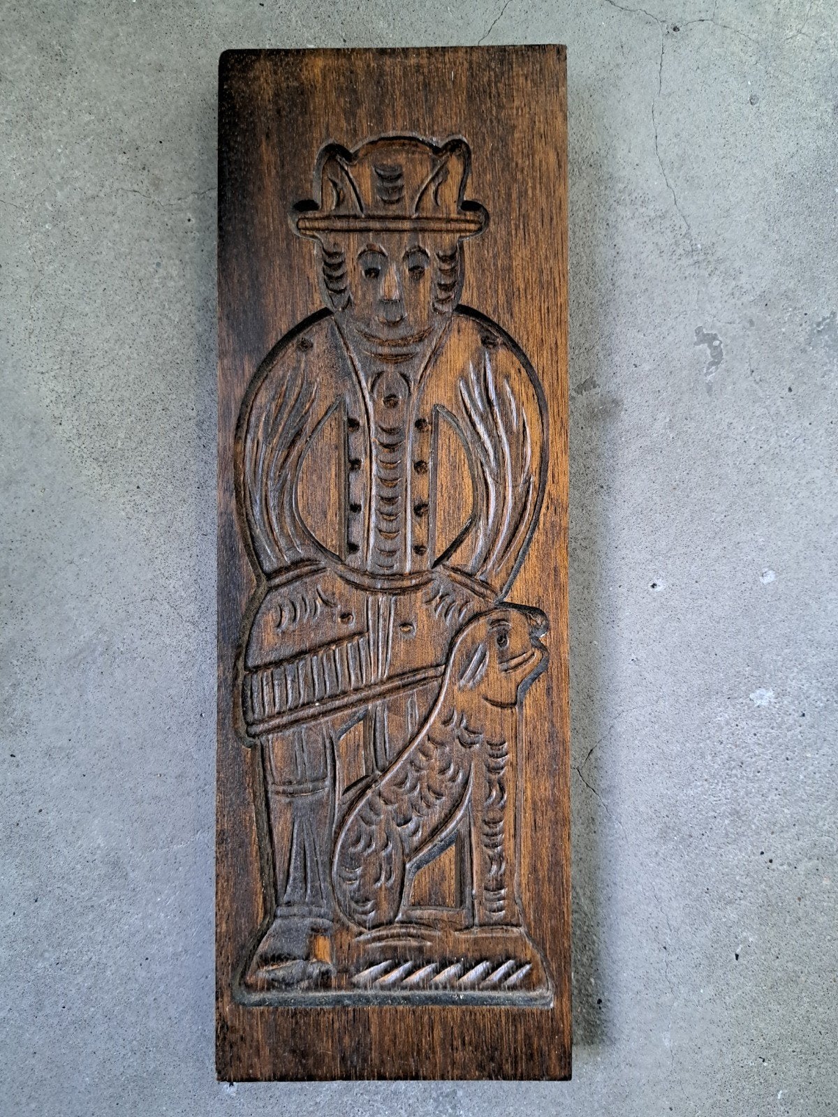 Antieke Hollandse houten speculaasplank koekplank volkskunst, Ophalen of Verzenden