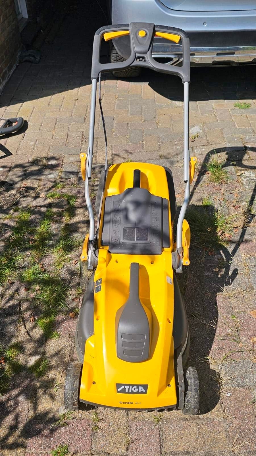 Stiga Combi 40 E Elektrische Grasmaaier met Mulchfunctie, Ophalen, Cirkelmaaier, Gebruikt, Elektrische grasmaaier