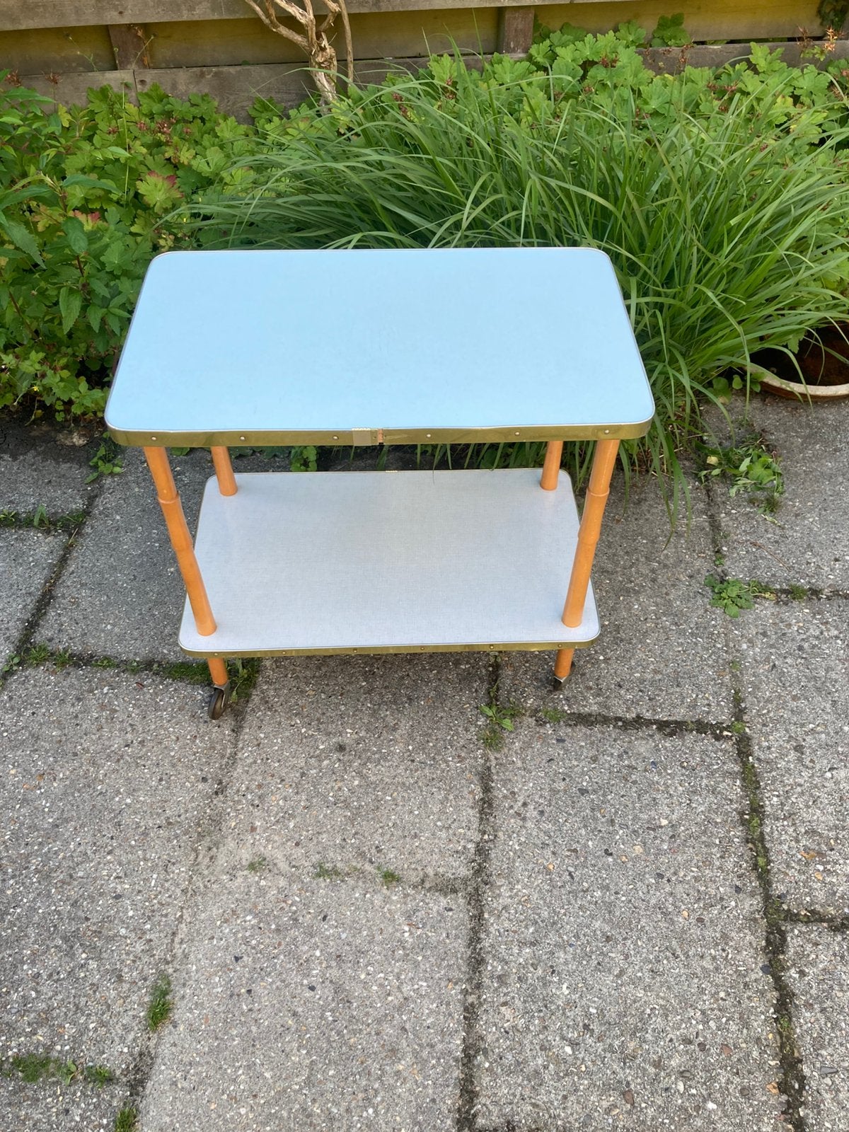 Vintage formica trolley jaren 70, Ophalen