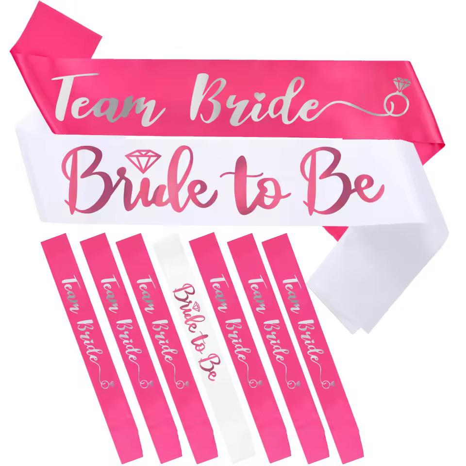 Vrijgezellenfeest set Bride to Be en Team Bride, Wit, Nieuw, Ophalen of Verzenden, Accessoires