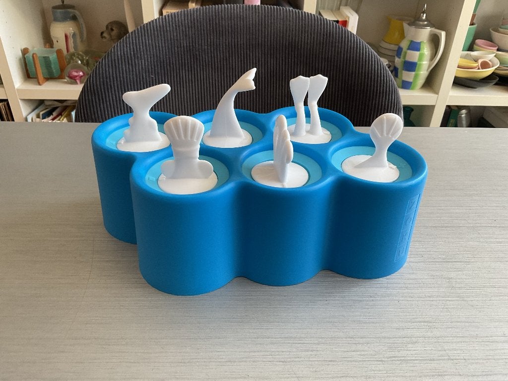 Zoku Fish Ice Pop Molds; 6 ijsjes; haai, clownvis, walvis, …, Nieuw, Ophalen of Verzenden, Overige materialen, Overige typen