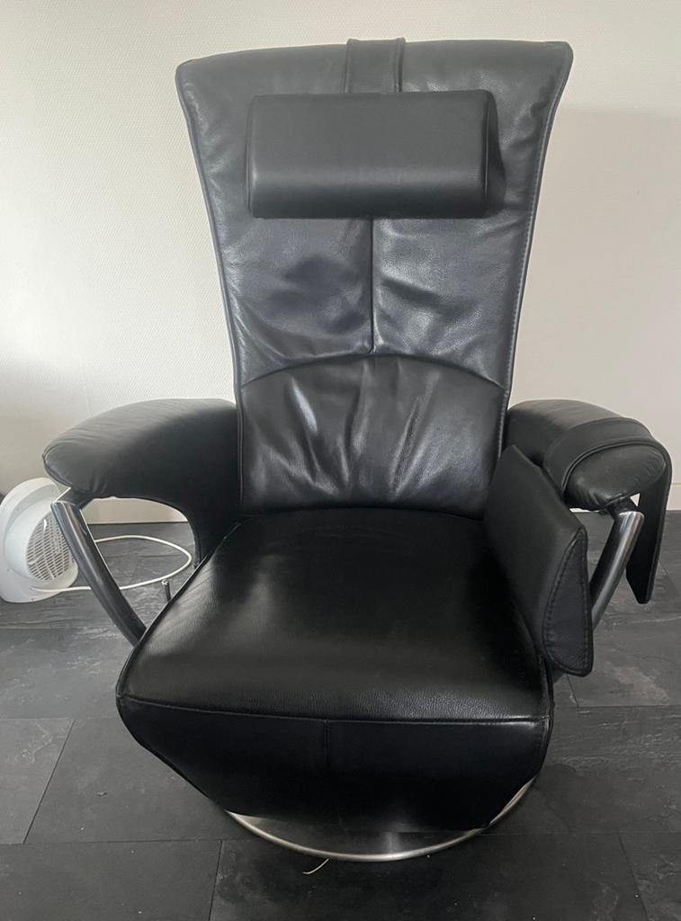 Prominent relax fateuil  2x, Ophalen, Zo goed als nieuw, 50 tot 75 cm, Leer