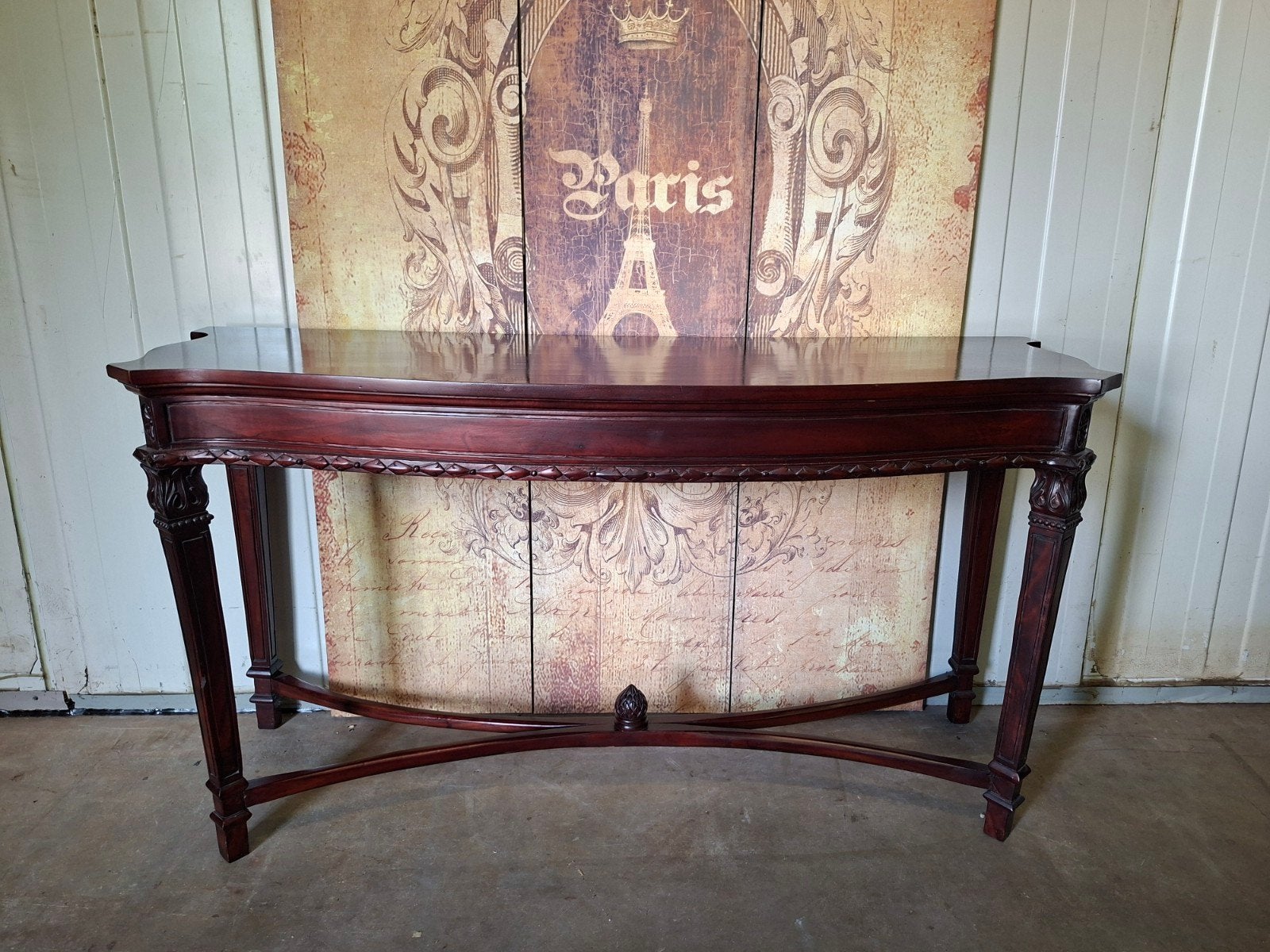 Klassieke engelse mahoniehouten sidetable, wandconsole halta, Huis en Inrichting, Tafels | Sidetables, Ophalen of Verzenden, 25 tot 50 cm