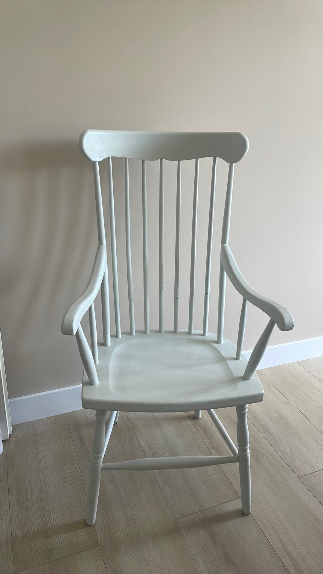 Retro houten spijlenstoel, Antiek en Kunst, Ophalen