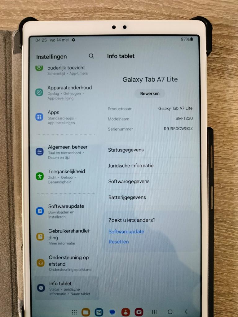 Galaxy Tab A7 Lite, Computers en Software, Android Tablets, Usb-aansluiting, 32 GB, 8 inch, Ophalen of Verzenden
