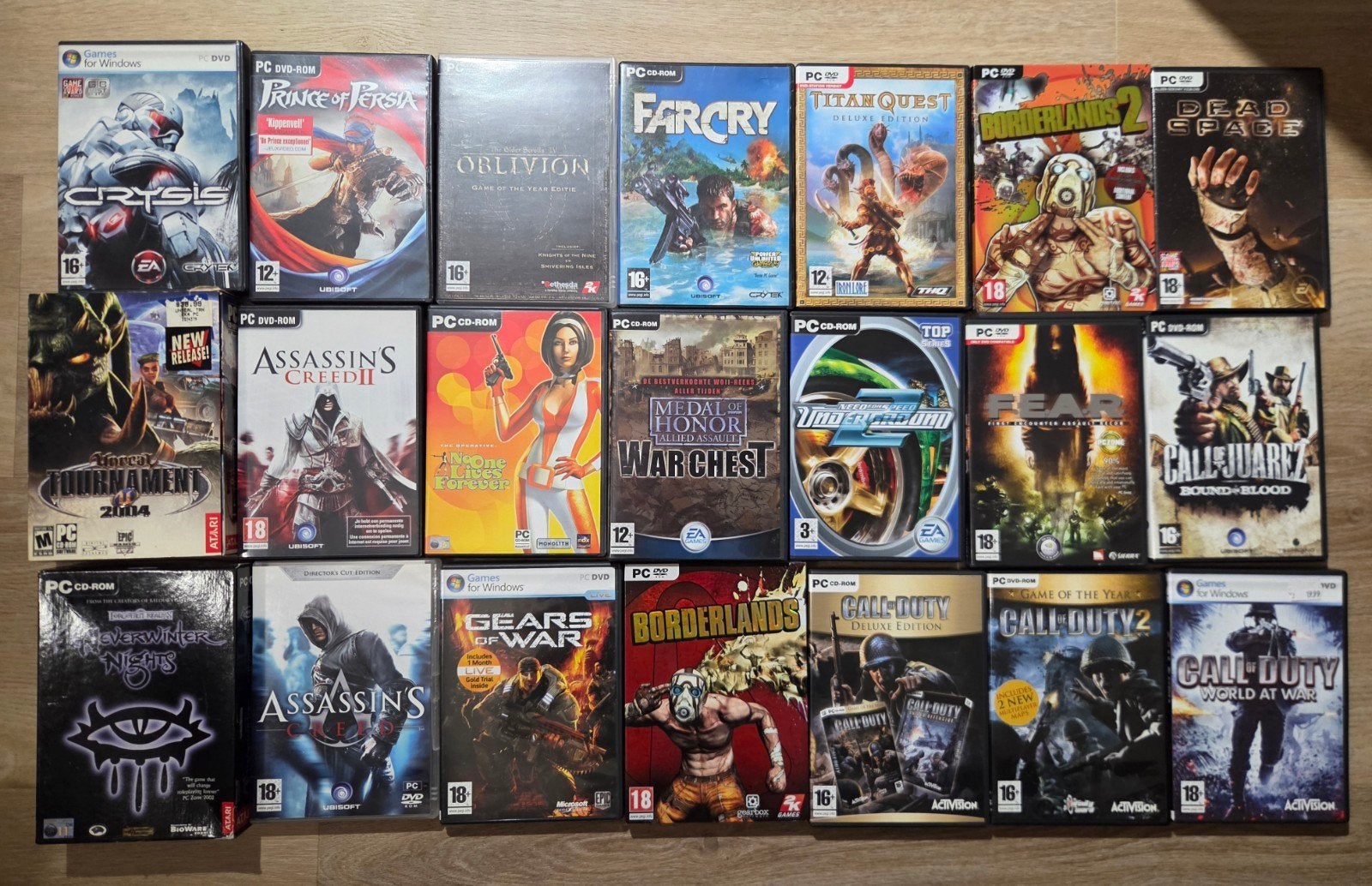 Grote collectie PC games - Diverse genres, Gebruikt, Vanaf 18 jaar, Overige genres, Ophalen of Verzenden
