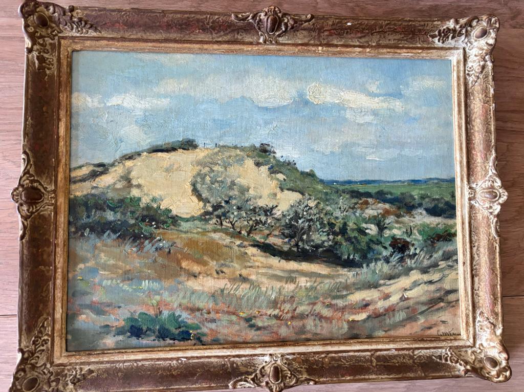 Olieverfschilderij G.M. Tamson - Vintage Landschap, Ophalen